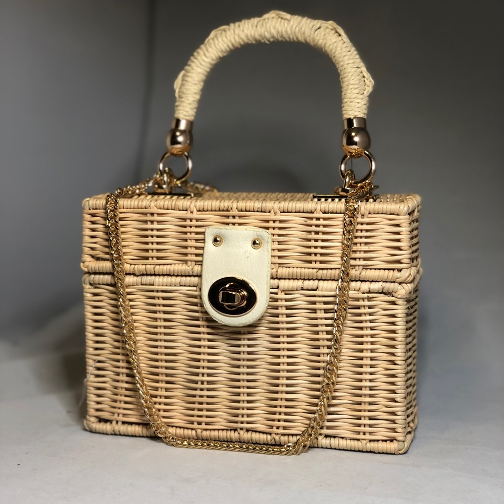 Straw Box Bag